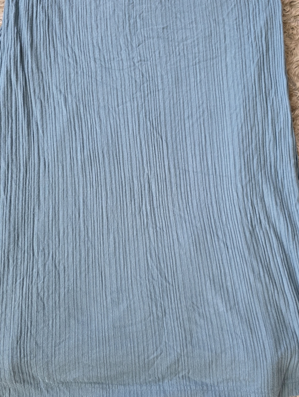 Free People Athea Halter Dress Ribbed Material Light Blue Women's - Picture 4 of 12